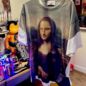 Supreme stone island collab Mona Lisa tee